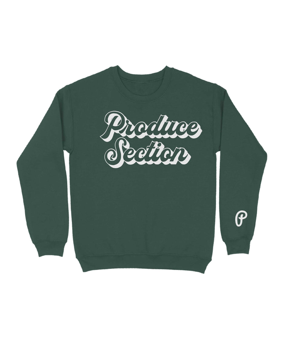 SHADOW COLLECTION BIAS LOGO CREWクルーニット shadowScriptDARKGREENCrew_prod