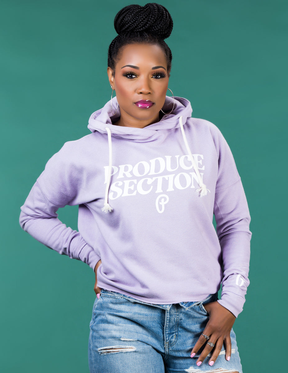 Women's HighLow Hoodie Lilac Produce Section Clothing
