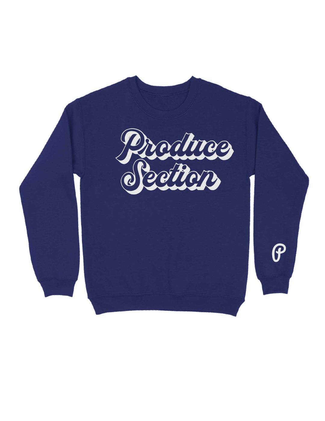 SHADOW COLLECTION BIAS LOGO CREWクルーニット Men's Shadow Script Logo Crewneck - Navy/White – Produce Section