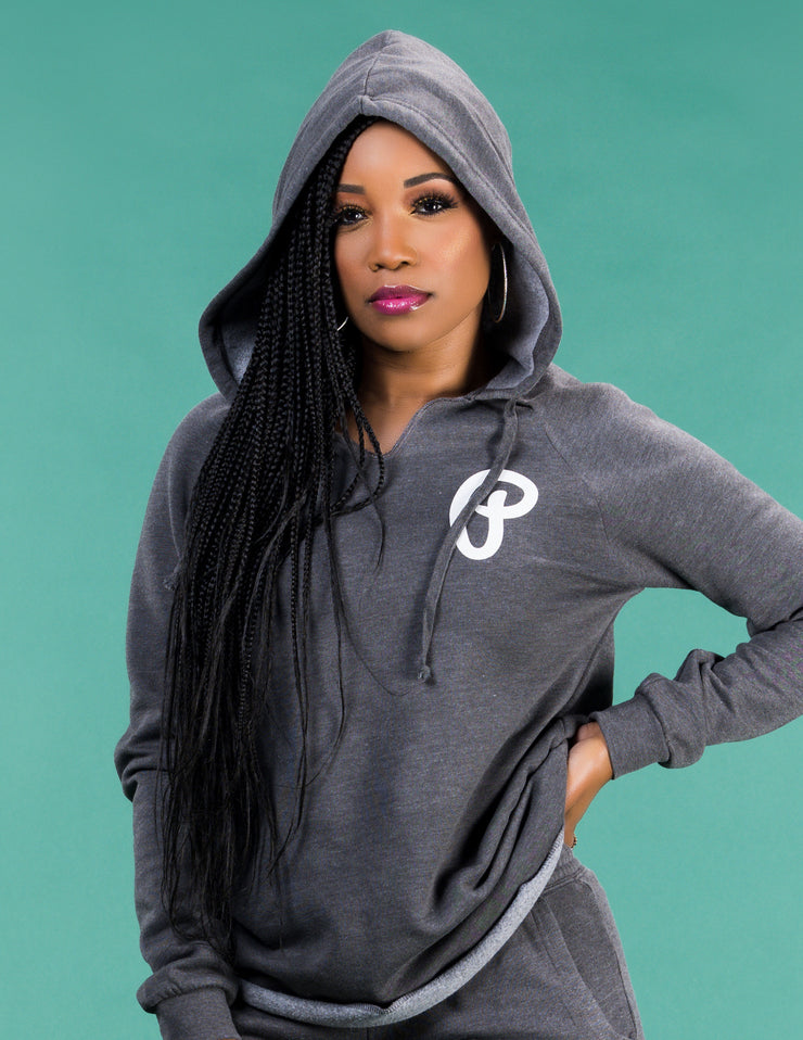 P Logo Unwind Hoodie  - Carbon