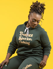 Women's Chill Mode Hoodie - Forest Green/Sand