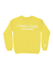 Unisex "Script Logo" Lightweight Crewneck - Lemon