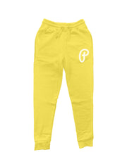 Unisex "P Logo" Lightweight Joggers - Lemon