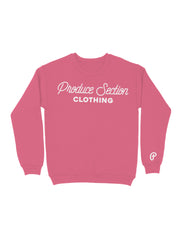 Unisex "Script Logo" Lightweight Crewneck - Cerise