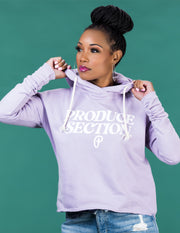 Women's High-Low Hoodie - Lilac