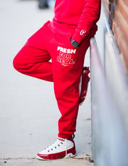 Produce Section Clothing - Men's "Fresh For Real" Joggers - Red