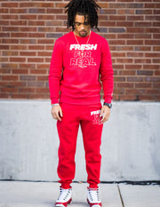 Produce Section Clothing - Men's "Fresh For Real" Joggers - Red