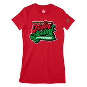 Women's "Freshin' Against Oppression" Juneteenth Tee - Red