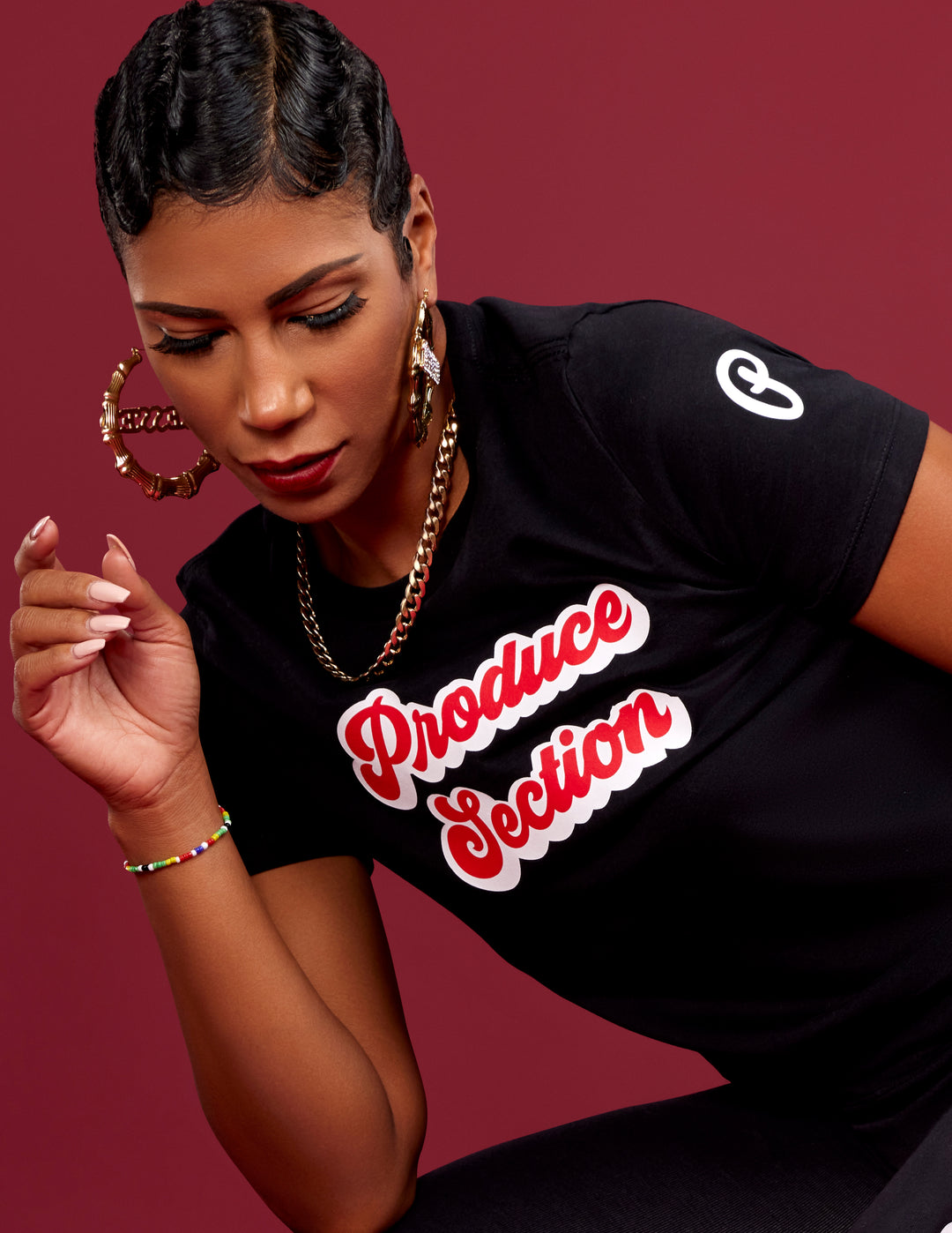 Women's Vivid Tee - Red – Produce Section Clothing